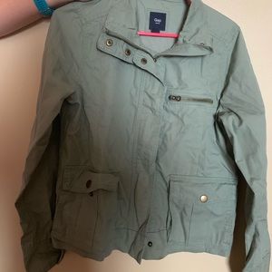 Gap army green utility jacket
